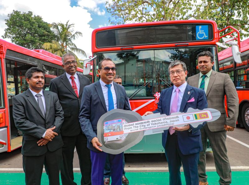 Japan and Yokohama City donate seven low-floor buses to Sri Lanka