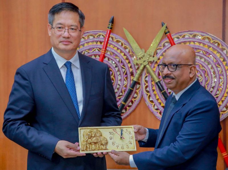 New Chinese ambassador meets Sri Lanka youth affairs and sports minister