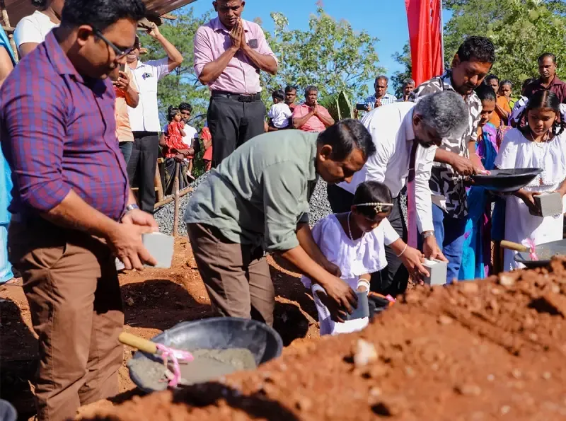 New homes construction begins for 41 Ditwah-affected families in Kandaketiya