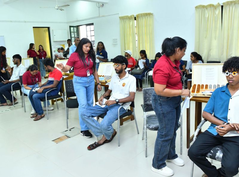 More than 1,000 University of Ruhuna students receive eye and hearing tests under President’s Fund