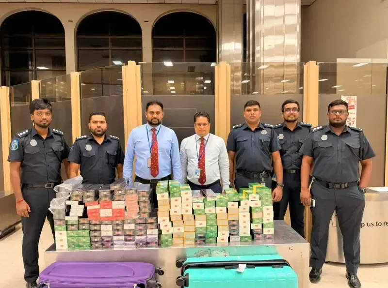 Indian national arrested at Katunayake airport with kush cannabis valued at over Rs. 51 million