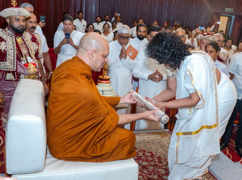 Most Venerable Hantane Dhammagavesi Thero conferred Anunayaka title