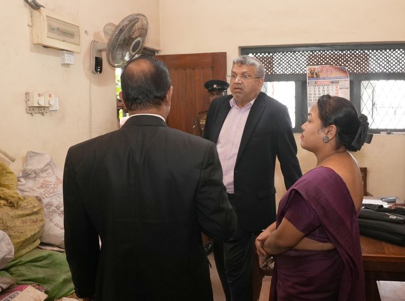 Justice Minister inspects Moratuwa Court Complex